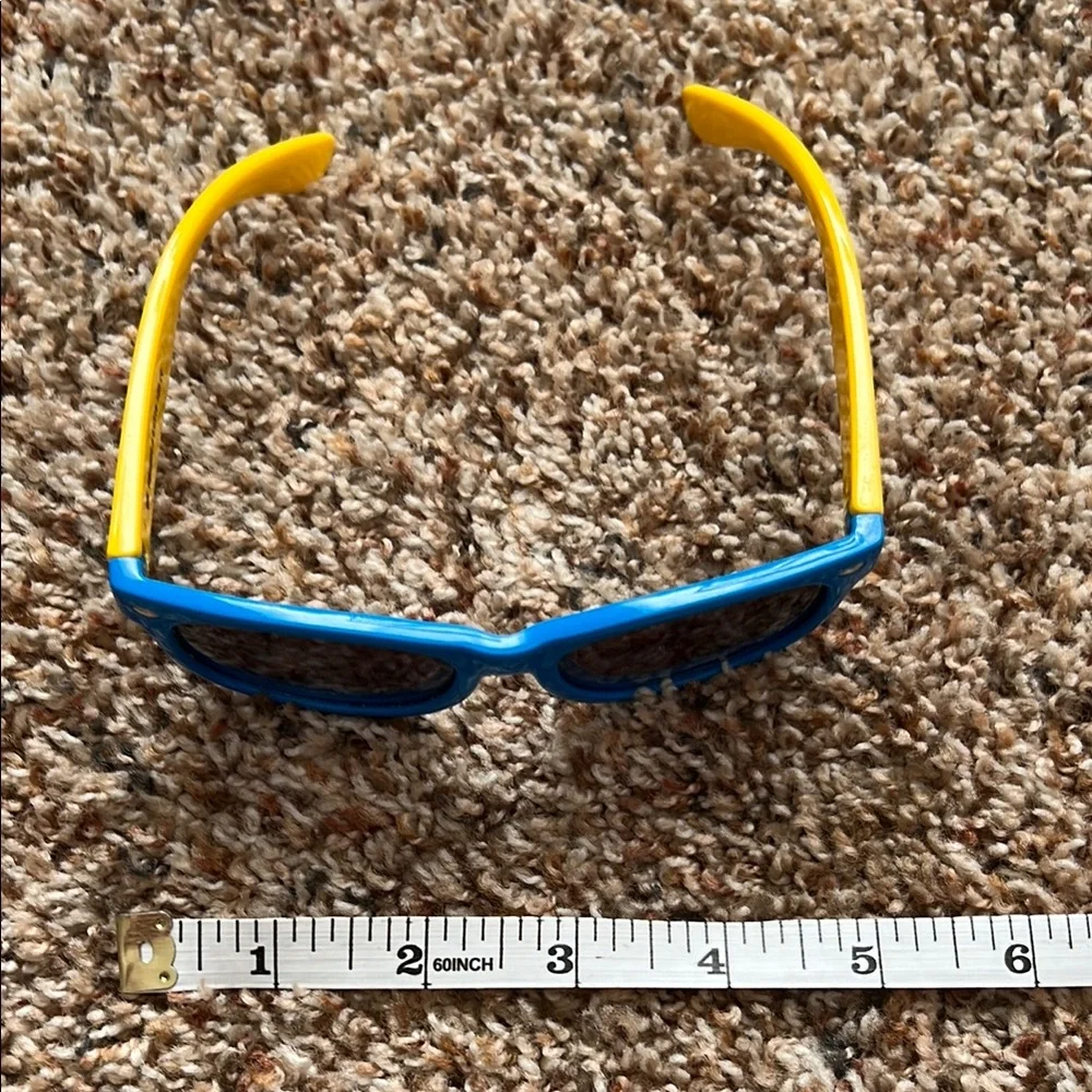 Polarized Kids Blue and Yellow Sunglasses with Dark Lenses